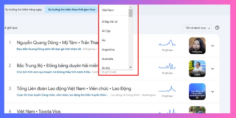 xu hướng tìm kiếm trên Google 7